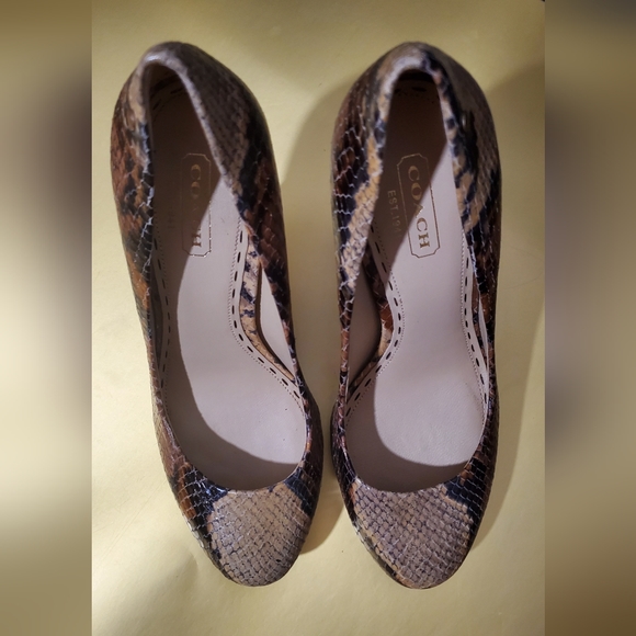 Coach printed python pump heels - Picture 2 of 6